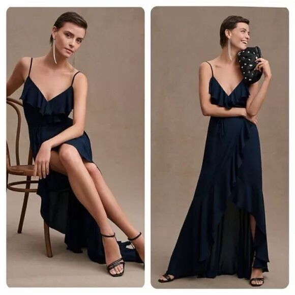 NWT BHLDN ANTHROPOLOGIE HAILEE GEORGETTE DRESS-Q10 - Picture 1 of 7